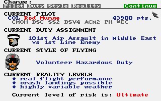 Gunship Amiga screenshot