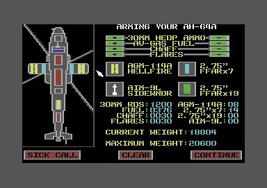 Gunship - Commodore 64