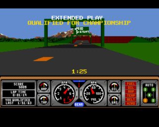 Hard Drivin' Amiga screenshot