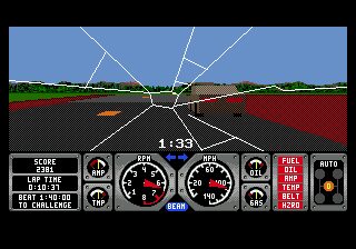 Hard Drivin' Genesis screenshot