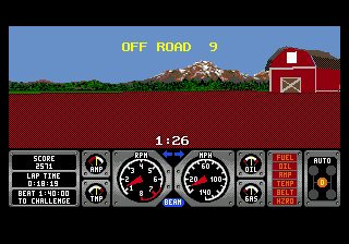 Hard Drivin' Genesis screenshot