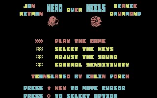 Head Over Heels Commodore 64 screenshot