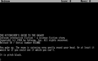 The Hitchhiker's Guide to the Galaxy DOS screenshot