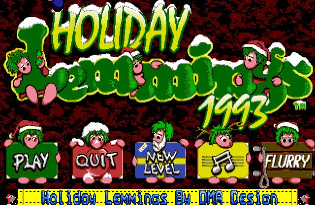 Holiday Lemmings - Amiga