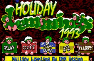 Holiday Lemmings Amiga screenshot