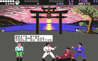 International Karate + Commodore 64 screenshot