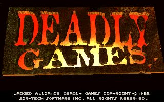 Jagged Alliance: Deadly Games DOS screenshot