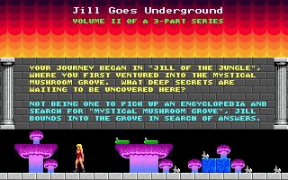 Jill of the Jungle: Jill Goes Underground DOS screenshot