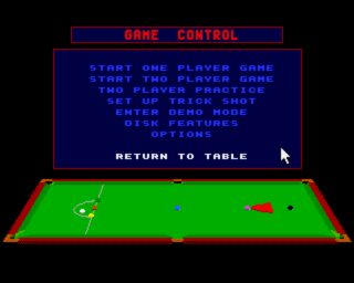 Jimmy White's Whirlwind Snooker Amiga screenshot