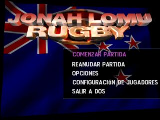 Jonah Lomu Rugby DOS screenshot