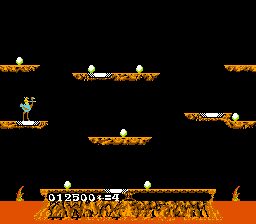 Joust NES screenshot