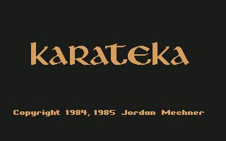 Karateka Commodore 64 screenshot