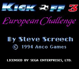 Kick Off 3: European Challenge - Genesis