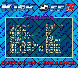 Kick Off 3: European Challenge - Genesis