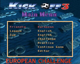 Kick Off 3: European Challenge - Amiga
