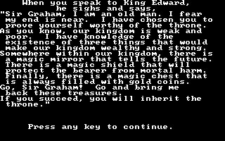 King's Quest DOS screenshot