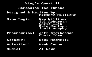 Kings Quest II: Romancing the Throne - Amiga