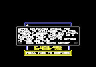 Knight Tyme Amstrad CPC screenshot