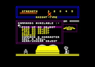 Knight Tyme Amstrad CPC screenshot