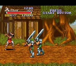 Knights of the Round SNES screenshot