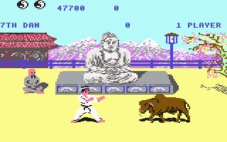 Kung-Fu: The Way of the Exploding Fist Commodore 64 screenshot