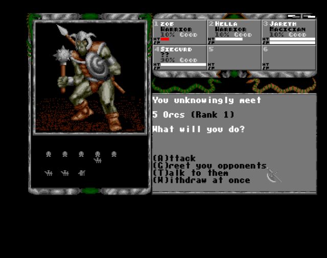 Legend of Faerghail - Amiga version