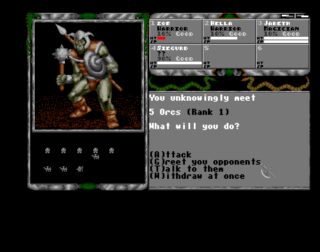 Legend of Faerghail Amiga screenshot