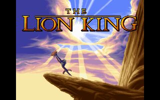 The Lion King DOS screenshot