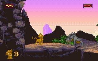 The Lion King DOS screenshot