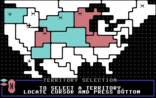 Lords of Conquest Commodore 64 screenshot