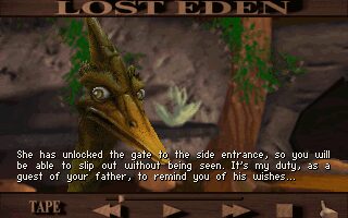 Lost Eden DOS screenshot
