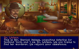 The Lost Files of Sherlock Holmes DOS screenshot