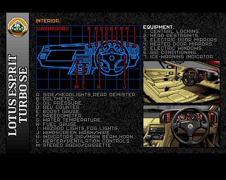 Lotus Esprit Turbo Challenge - Amiga