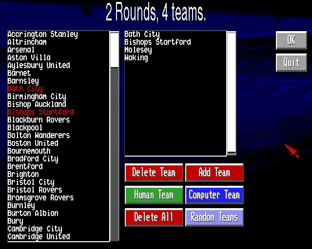 Manchester United: The Double - Amiga