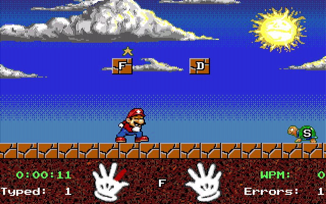 Mario Teaches Typing - DOS