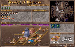 Master of Magic DOS screenshot