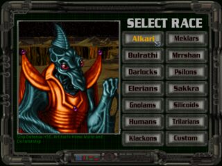 Master of Orion II: Battle at Antares DOS screenshot