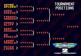 Micro Machines 2: Turbo Tournament DOS screenshot