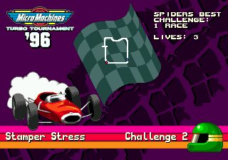 Micro Machines: Turbo Tournament 96 Genesis screenshot