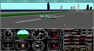 Flight Simulator 4 DOS screenshot