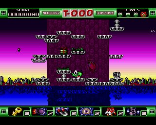Nebulus 2: Pogo a gogo Amiga screenshot