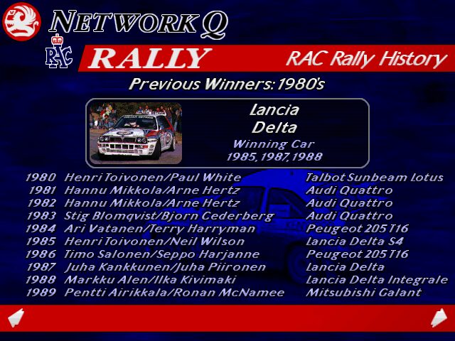 Network Q RAC Rally Championship - DOS