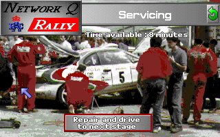 Network Q RAC Rally DOS screenshot