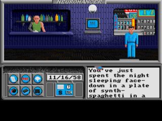 Neuromancer Amiga screenshot