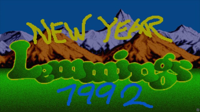 New Year Lemmings 91-92 - Amiga