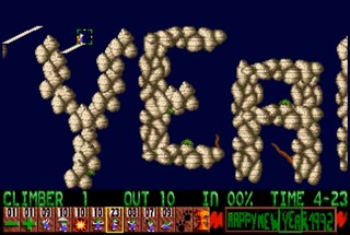 New Year Lemmings 91-92 Amiga screenshot