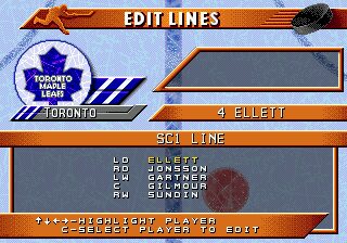 NHL 96 Genesis screenshot