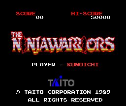 The Ninja Warriors PC Engine screenshot