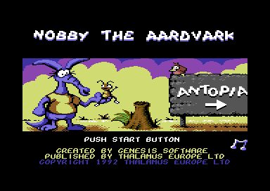 Nobby the Aardvark - Commodore 64