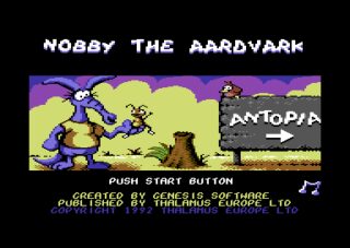 Nobby the Aardvark Commodore 64 screenshot